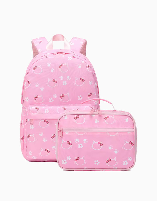 Kitty Cat Backpack and Lunch Bag Bundle