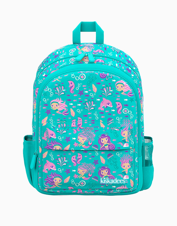 Green Mermaid Backpack for School Girls age 4 5 6 7 Years Old